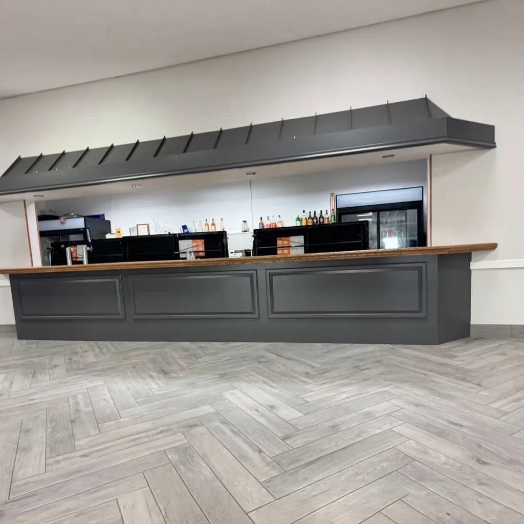 Commercial flooring installed in a club space