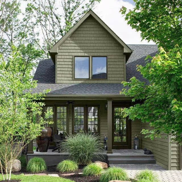 Freshly painted home exterior with clean trim